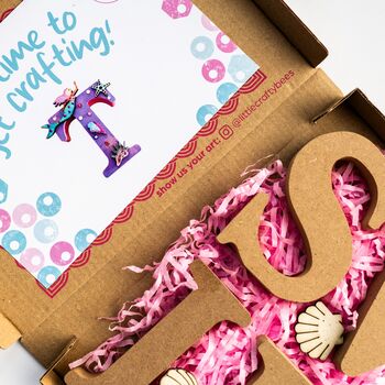Personalised Paint Your Own Mermaid Wooden Name, 6 of 6