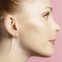 Silver Overlapping Two Way Ear Jacket Earrings, thumbnail 2 of 5