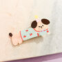 Party Dog Acrylic Hair Clip, thumbnail 2 of 3