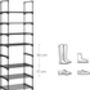 Two Set Five Tier Stackable Shoe Organiser Rack Shelf, thumbnail 3 of 11