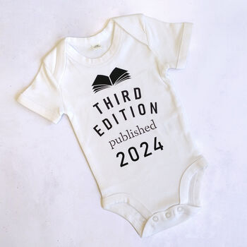 Personalised Year Baby Grow First Edition, 2 of 3