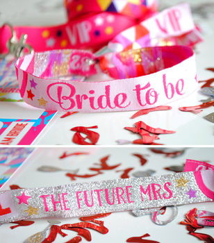 Bride To Be Hen Party Wristband, 2 of 5