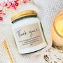 Personalised 'Thank You Message' Soy Scented Candle, thumbnail 1 of 7