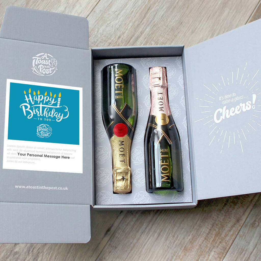 Champagne Duo Personalised Gift Set, 1 of 3
