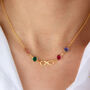 Infinity Family Birthstone Necklace, thumbnail 5 of 11