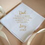 Father Of The Bride Wedding Handkerchief Today A Bride, thumbnail 3 of 6