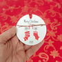 Personalised Stocking Mice Christmas Tree Decoration, thumbnail 4 of 9