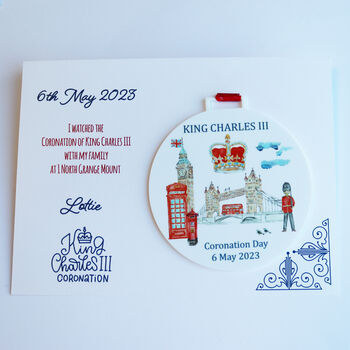 Personalised Child's Coronation Medal And Keepsake Card, 3 of 8