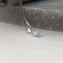Sterling Silver Crystal Star Necklace, thumbnail 3 of 6