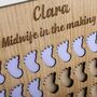 Student Midwife Personalised Delivery Counting Board, thumbnail 6 of 6