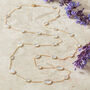 Moonstone Gold Plated Silver Layering Pebble Necklace, thumbnail 2 of 11
