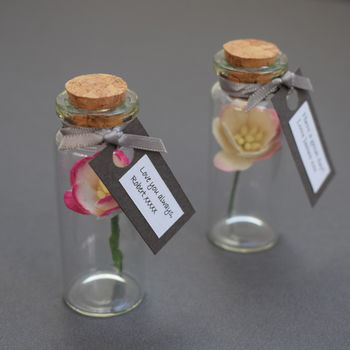 Tiny Bottle Of Blossom With Personalised Message, 2 of 10