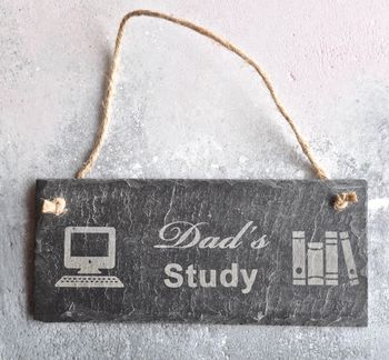 Personalised Study Slate Sign, 2 of 4