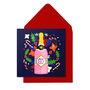 Christmas Glitter Cheers! Box Of 10 Cards, thumbnail 1 of 2