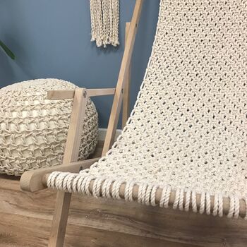 Deckchair Easy Macrame Kit, 3 of 6