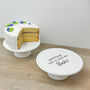 White Ceramic Cake Stand And Cake Plate Gift For Bakers, thumbnail 2 of 12