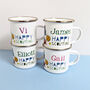 Personalised Enamel Camping Mug, thumbnail 7 of 9