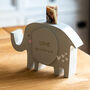 Personalised My First Elephant Money Box New Baby Gift, thumbnail 5 of 6