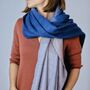 Ombre Colour Shade Gradient Woven Scarf, thumbnail 10 of 12