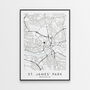 Newcastle United Poster St. James' Park Map Print, thumbnail 1 of 4