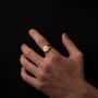 Engraved Initial Signet Ring In Silver Or Gold, thumbnail 7 of 11