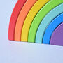 Personalised Rainbow Stacker Wooden Toy, thumbnail 2 of 3