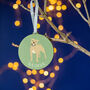 Staffie Personalised Dog Christmas Tree Decoration, thumbnail 3 of 6