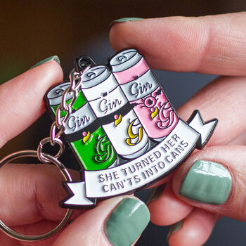 Funny Gin Keyring Gift For Her, 2 of 5