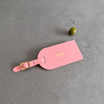 Personalised Leather Luggage Tag, 4 of 9