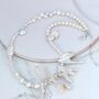 Mismatched White Freshwater Pearl Necklace, thumbnail 6 of 11