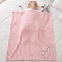 Personalised Pink Wafer Baby Wrap, thumbnail 2 of 6