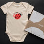 Organic Cotton Love Bug Baby Grow, thumbnail 1 of 5