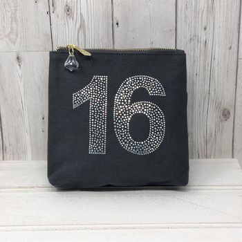 16th Birthday Grey Sparkly Bag, 3 of 3
