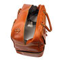 Personalised Tan Leather Holdall With Shirt Compartment, thumbnail 6 of 10