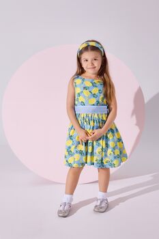 Lemon Garden Dress With Hairband Accessory, 2 of 7