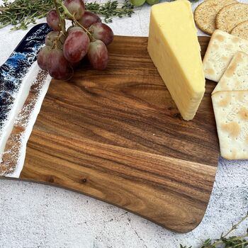 Personalised Family Name Resin Cheese Board | Wedding, Surname Gift, 9 of 9