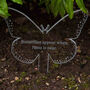 Personalised Butterfly Memorial Marker Plaque Ornament, thumbnail 3 of 5