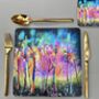 Colourful Abstract Woods Placemats X Two, thumbnail 2 of 9