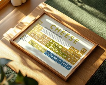 Elements Of Cheese Periodic Table Art Print, 3 of 6
