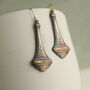 Art Nouveau Grecian Goblet Earrings, thumbnail 4 of 8
