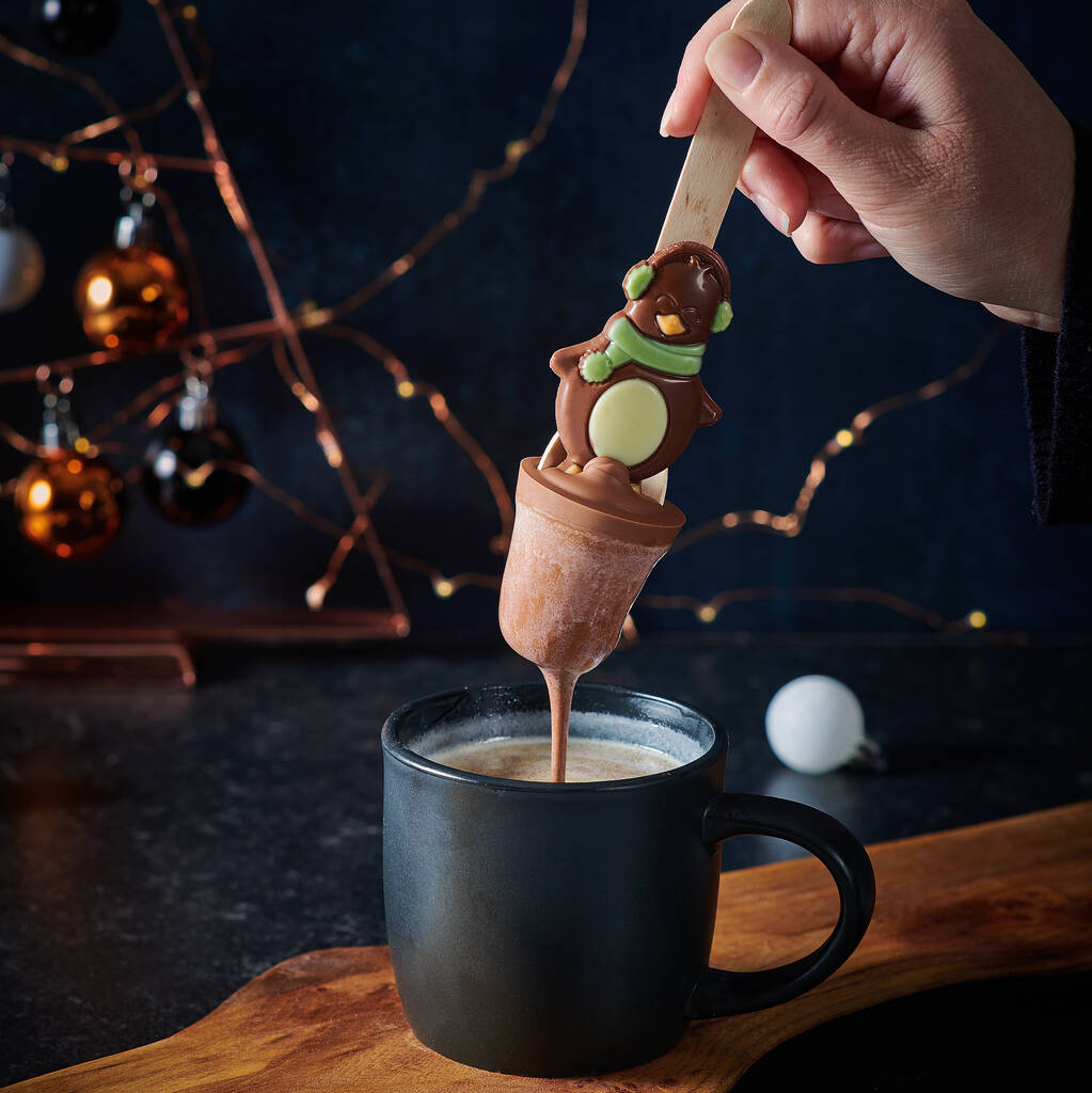 Christmas Penguin Hot Chocolate Spoon By Cocoa Delicious