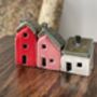 Pick Three Colorful Handcrafted Mini Ceramic Houses, thumbnail 6 of 11
