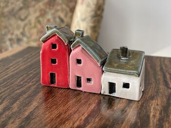 Pick And Mix Three Hand Crafted Mini Ceramic Houses, 6 of 11