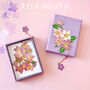 Larkspur July Birth Flower Enamelled Metal Bookmark, thumbnail 1 of 11