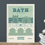 Personalised Bath Half Marathon Print, Unframed, thumbnail 1 of 3
