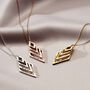 Personalised Family Names Geometric Necklace, thumbnail 1 of 9