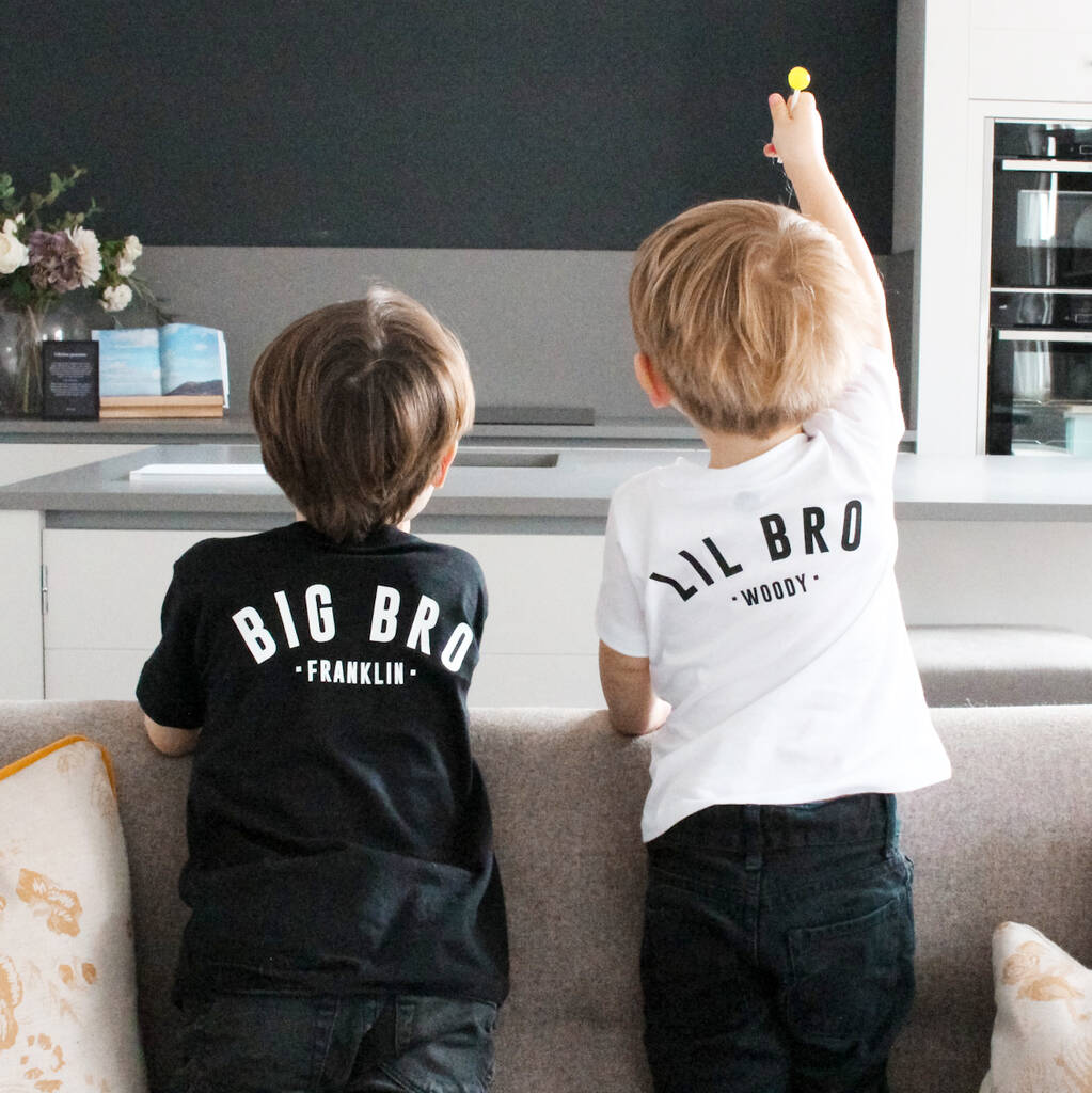 Big Bro, Lil Bro Matching T Shirts By Precious Little Plum |