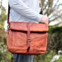 Convertible Roll Top Leather Backpack Satchel, thumbnail 7 of 12