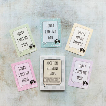 Adoption Book And Milestone Cards Gift Set, 8 of 12