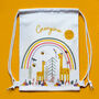 Personalised Kids Giraffe Drawstring Bag, thumbnail 2 of 3